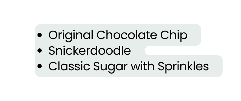 Original Chocolate Chip Snickerdoodle Classic Sugar with Sprinkles