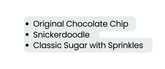 Original Chocolate Chip Snickerdoodle Classic Sugar with Sprinkles